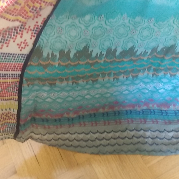 Dress-Bohemian/Pixel style printed Maxi dress - Picture 4 of 4